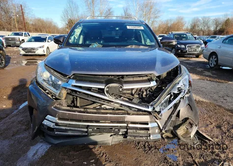 2017 Toyota Highlander Hybrid Limited from USA, damaged, VIN 5TDDGRFH5HS027332